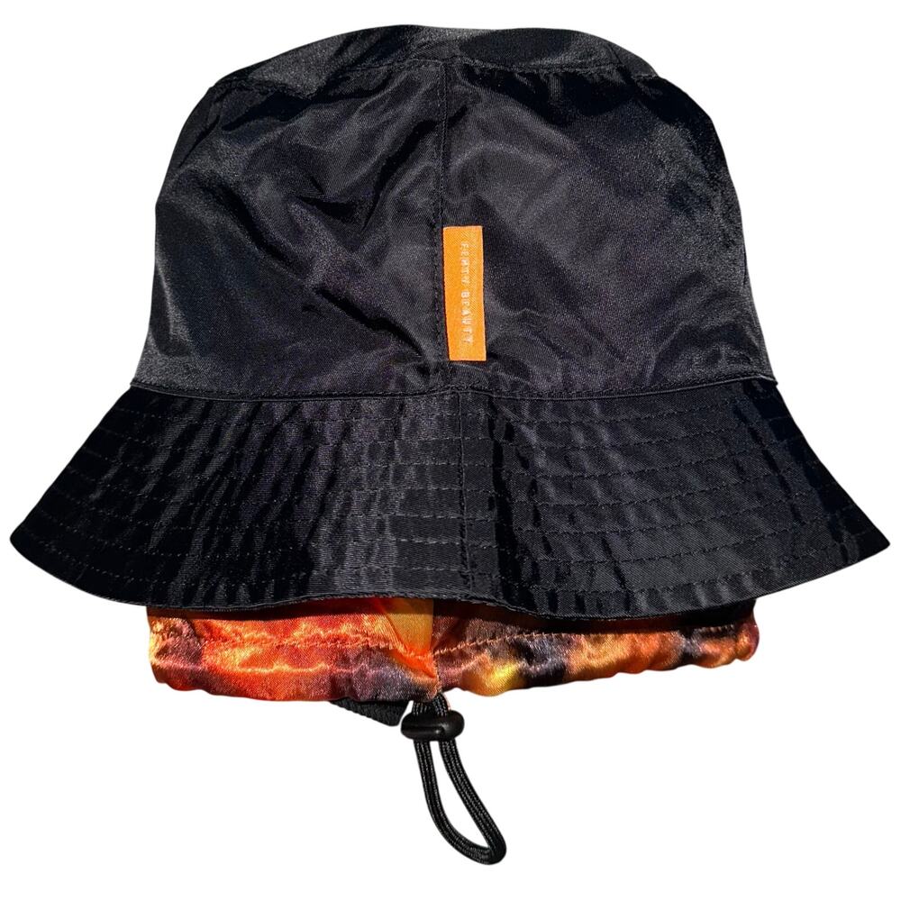 Fenty Beauty Exclusive Black Satin Lined Nylon Bucket Hat One Size